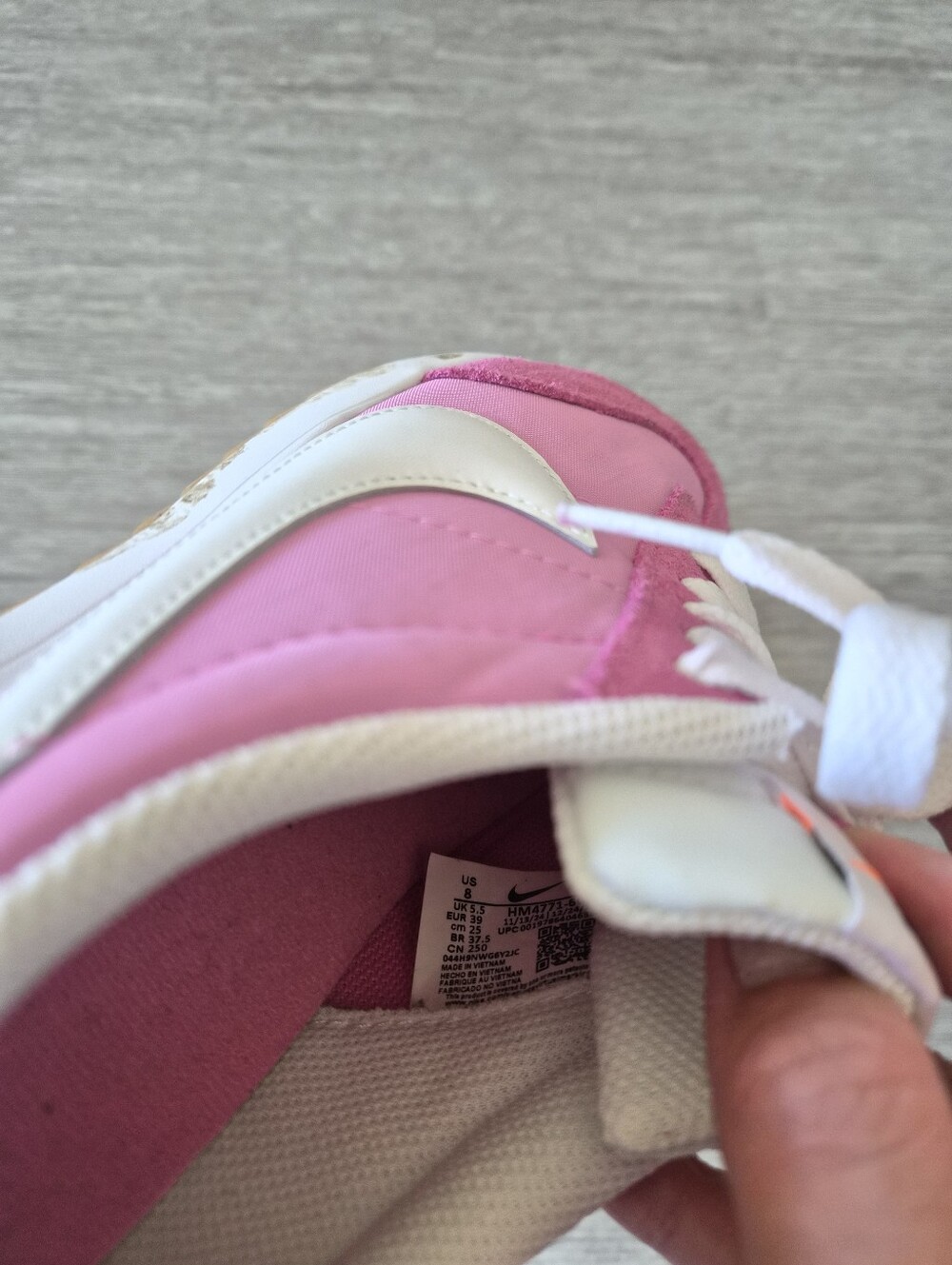 Size 8 Pink Nike Retro Sneakers - Picture 2 of 2